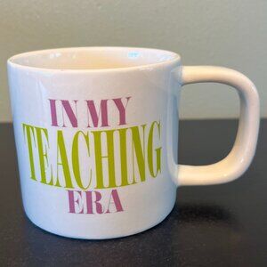 NWT “IN MY TEACHING ERA” Ceramic Mug ~ Teacher Appreciation Gift ~ Educator